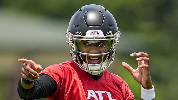 Michael Penix Jr. enters his first mini-camp as the Atlanta Falcons' starting quarterback. Michael Penix Jr. enters his first mini-camp as the Atlanta Falcons' starting quarterback.