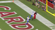 Harrison made an incredible catch for his first NFL touchdown.