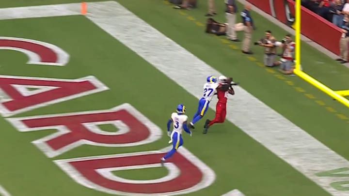 Harrison made an incredible catch for his first NFL touchdown.