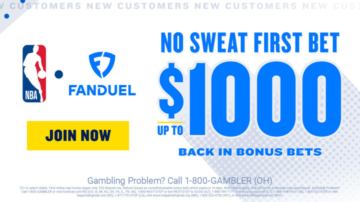 The latest FanDuel promo offers new users a no sweat first bet up to $1,000.