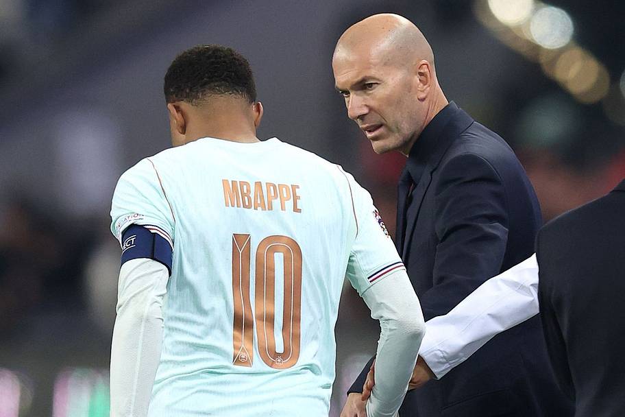 Zinedine Zidane, Kylian Mbappé. 