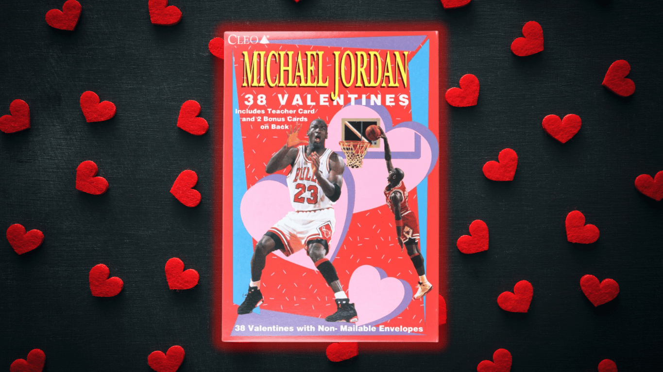 【希少】 マイケルジョーダン　バレンタインカード Celebrating Valentine's Day with the Most Memorable Michael Jordan