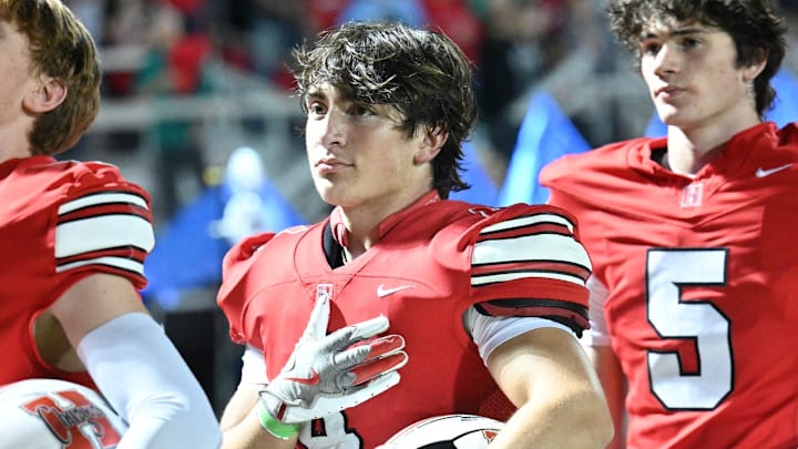 Aeden Sontag of Sussex Hamilton (middle) has been voted High School on SI Wisconsin's Defensive Player of the Week