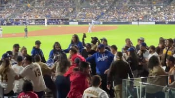 Padres and Dodgers fans brawl at Petco Park