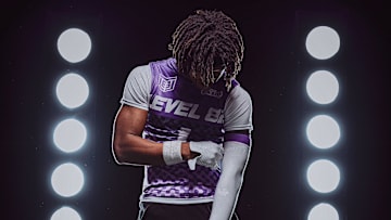 Myles McAfee in his 7-on-7 team gear