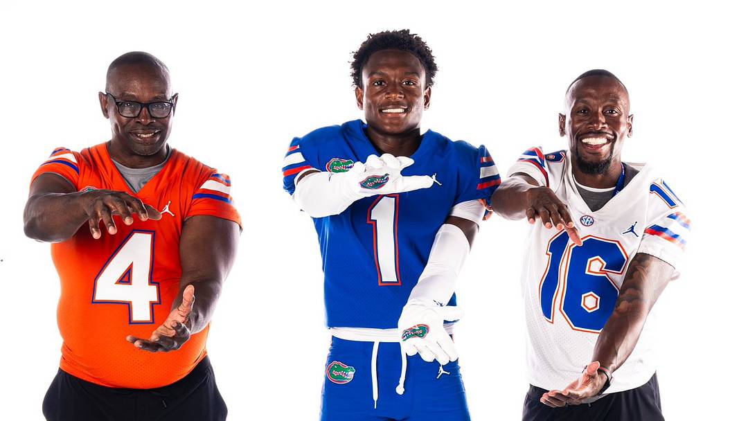 Vernell Brown Sr. (left), Vernell Brown III (middle) and Vernell Brown Jr. (right) make up just a portion of the father-son ties within the Florida football program. Vernell Brown Sr. (left), Vernell Brown III (middle) and Vernell Brown Jr. (right) make up just a portion of the father-son ties within the Florida football program.