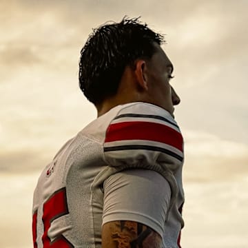 Edgewater's Remy Jarman made his first varsity start on Friday night, throwing two touchdown passes to lead the Eagles to a 48-0 victory against Freedom (Orlando).