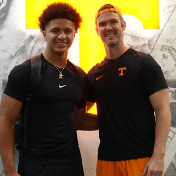 Derrick Baker at Tennessee in the offseason