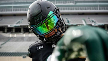 Salesi Moa on his Michigan State Spartans official visit