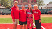 Nebraska commit Lucy Thompson during her visit to Lincoln.