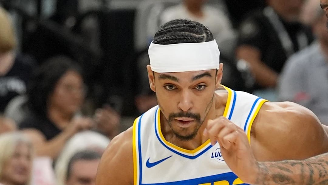 Indiana Pacers guard Andrew Nembhard dribbles against San Antonio Spurs forward Julian Champagnie.