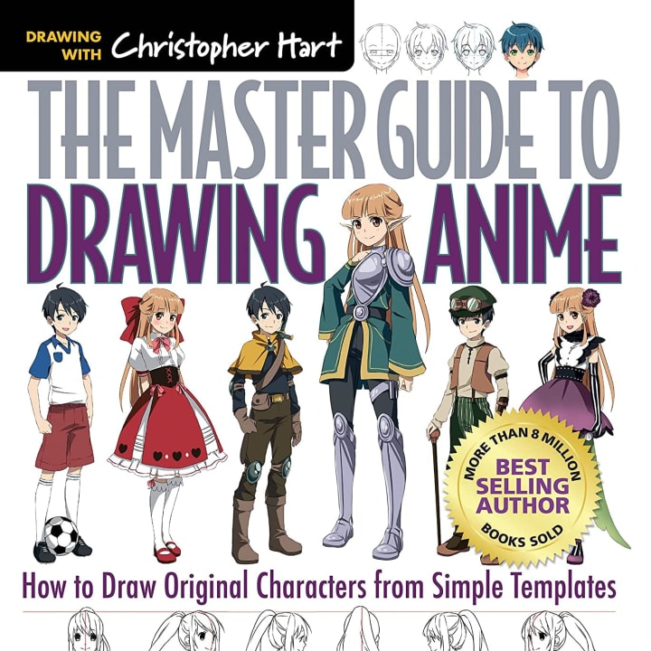 'The Master Guide to Drawing Anime' is pictured