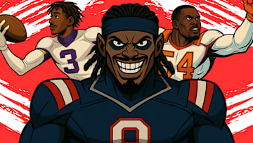 Jordan Addison (L), Stefon Diggs (M), Lavonte David (R)