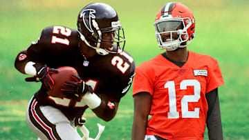 Deion Sanders (L) and Shedeur Sanders (R)
