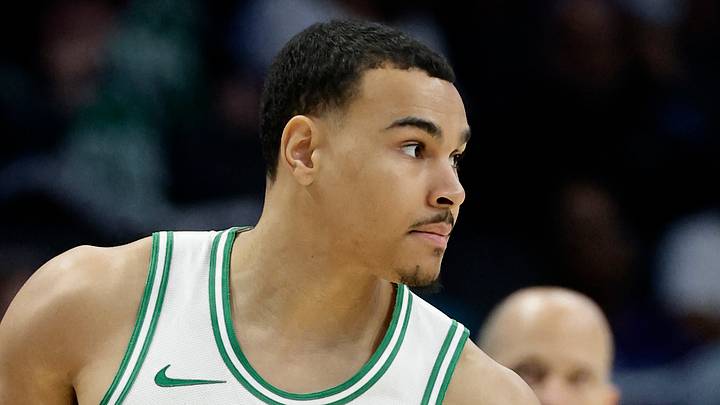 Boston Celtics guard John Tonje (8).