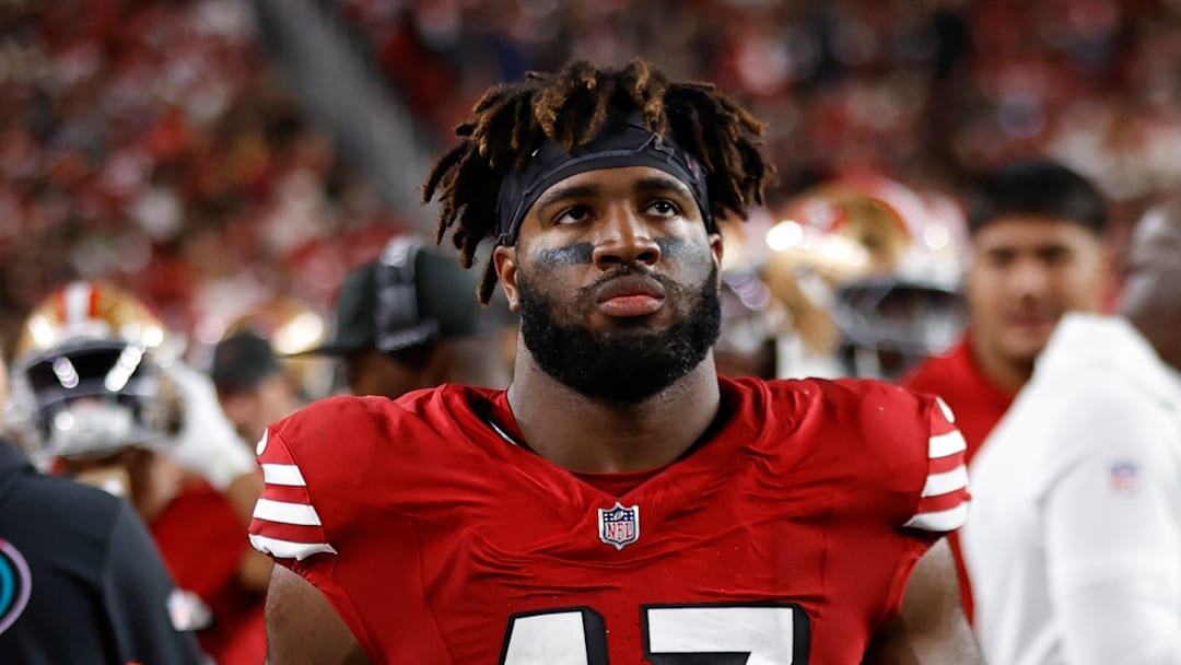 San Francisco 49ers defensive end Bryce Huff (47)
