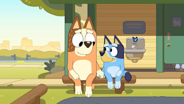 "The Sign" Image from Bluey. Image Credit to Ludo Studio. 