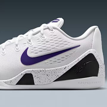 The Nike Kobe 9 EM Low Protro "Lakers Home" colorway has been restocked online.