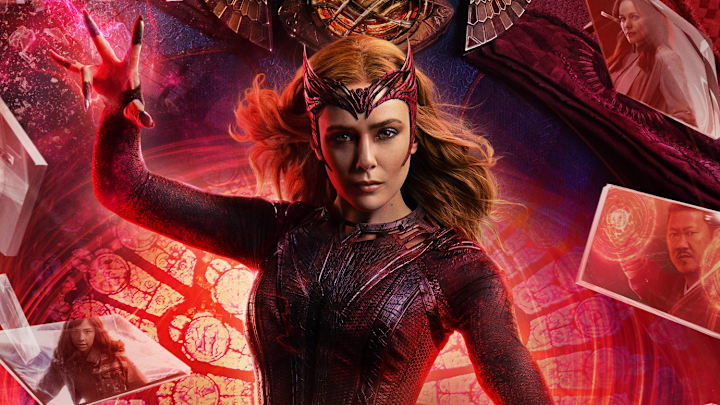 Elizabeth Olsen as the Scarlet Witch in Doctor Strange in the Multiverse of Madness.