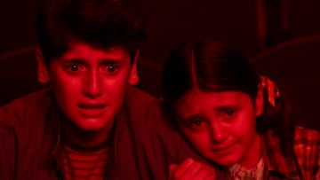 Jack Molloy Legault, Matilda Legault in Welcome to Derry episode 1. 