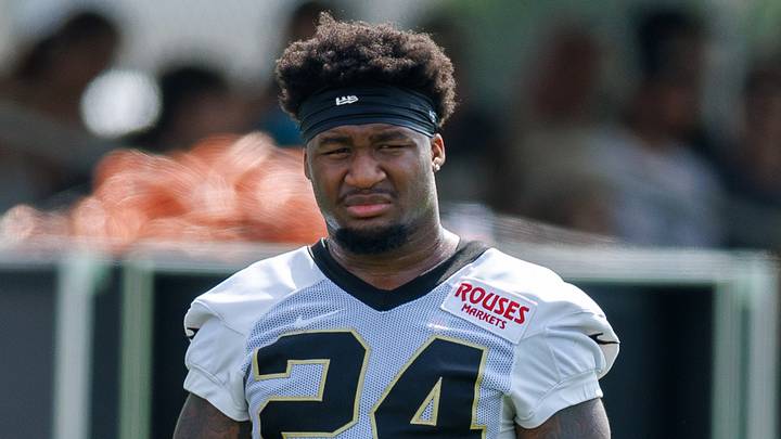 New Orleans Saints running back Devin Neal