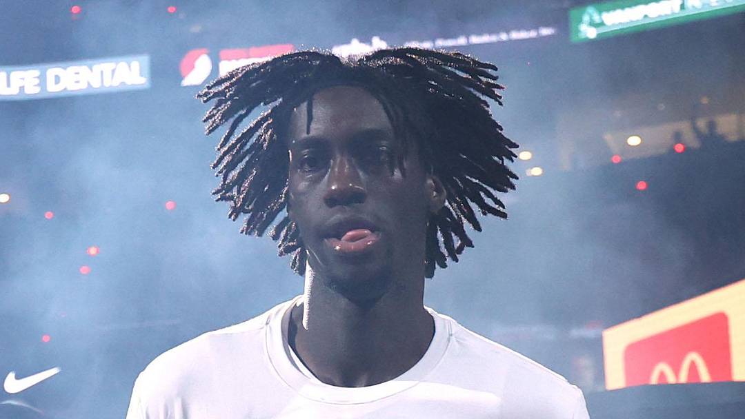 Portland Trail Blazers guard Sidy Cissoko enters Moda Center to play against the LA Clippers Portland Trail Blazers guard Sidy Cissoko enters Moda Center to play against the LA Clippers