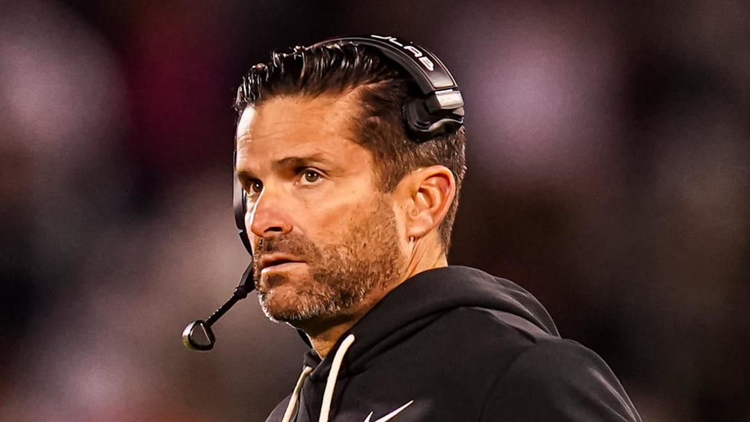 Nov 8, 2025; East Hartford, Connecticut, USA; Duke Blue Devils head coach Manny Diaz watches from the sideline as they take on the UConn Huskies at Pratt & Whitney Stadium at Rentschler Field. Mandatory Credit: David Butler II-Imagn Images