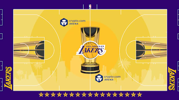 Los Angeles Lakers NBA Cup Court
