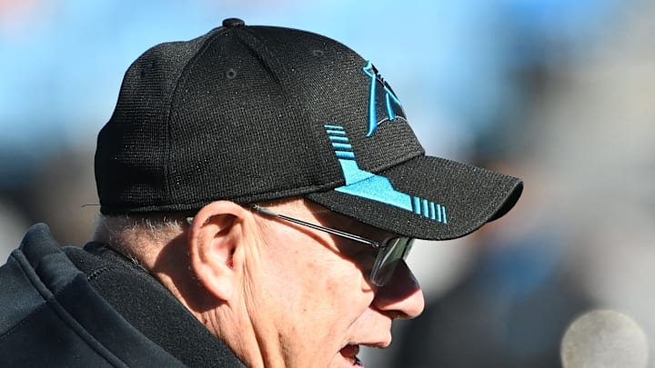 Jan 7, 2024; Charlotte, North Carolina, USA; Carolina Panthers owner David Tepper before the game at Bank of America Stadium.