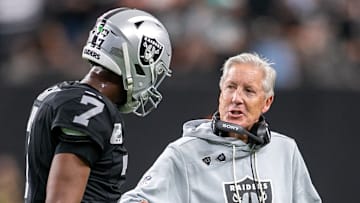 Las Vegas Raiders QB Geno Smith, Pete Carroll