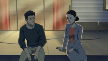 Steven Yeun (Mark Grayson), Sandra Oh (Debbie Grayson)