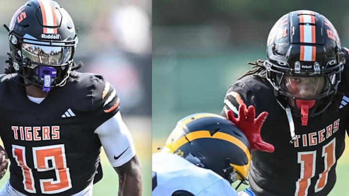 Bryce Underwood, left, and Elijah Dotson drew the eye of Michigan Wolverines fans Friday night.