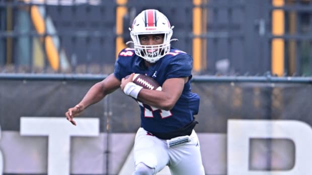 Atascocita running back Cardae Mack runs against North Shore during a Texas high school football showdown in 2023.