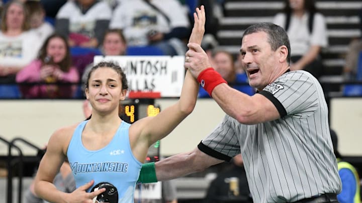 Mountainside wrestler Layla Morris remained unbeaten this season as she looks to repeat as a 6A/5A girls state champion.