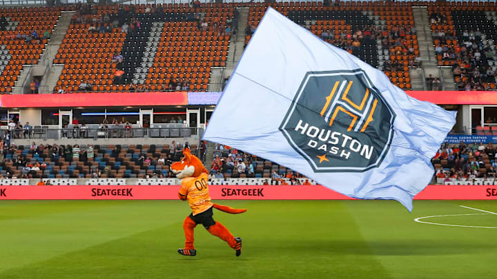 Houston Dash at the Shell Energy Stadium in 2024 Houston Dash at the Shell Energy Stadium in 2024