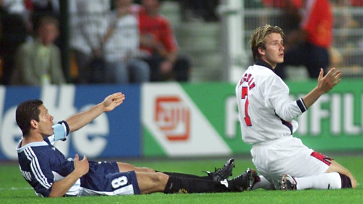 Diego Simeone, David Beckham