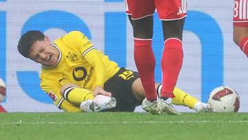 Konstantinos Karetsas liegt verletzt am Boden