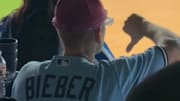 Justin Bieber gave Shohei Ohtani’s Game 3 home run one thumb down.
