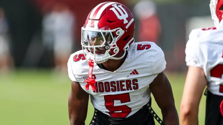 Indiana cornerback D'Angelo Ponds during fall camp.