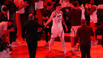 Neoklis Avdalas introduced as a starter in season opener vs Charleston Southern. Credit - Virginia Tech Athletics