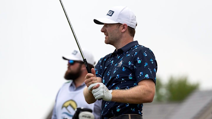 Brian Campbell, pictured in 2024 on the Korn Ferry Tour, won for the first time on the PGA Tour.