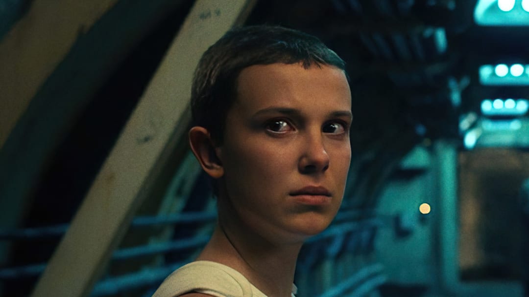 STRANGER THINGS. (L to R) Millie Bobby Brown as Eleven and Matthew Modine as Dr. Martin Brenner in STRANGER THINGS. Cr. Courtesy of Netflix © 2022 STRANGER THINGS. (L to R) Millie Bobby Brown as Eleven and Matthew Modine as Dr. Martin Brenner in STRANGER THINGS. Cr. Courtesy of Netflix © 2022