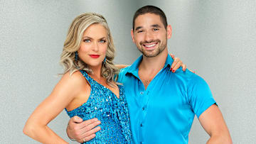 DANCING WITH THE STARS - ABC's "Dancing with the Stars" stars Elaine Hendrix and Alan Bersten. 
