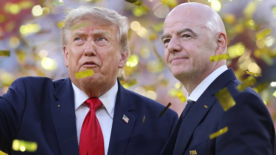 Donald Trump (left) and Gianni Infantino.