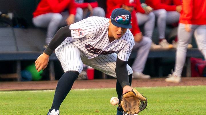 Yankees shortstop Anthony Volpe continued his rehab assignment with the Somerset Patriots at TD Bank Ballpark in Bridgewater on April 17, 2026.