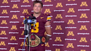 Koi Perich at Minnesota internal media day