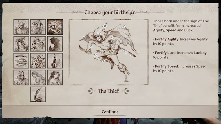 The Thief birthsign in Oblivion Remastered