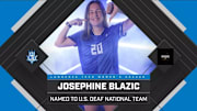 Josephine Blazic, a graduate of Burlington High School in Iowa, will represent the U.S. at the 2025 Deaflympics in Tokyo.