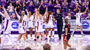 TCU Women's Basketball win their final home game to go undefeated at home against Houston. 