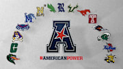 The 15 teams that represent the American Athletic Conference.